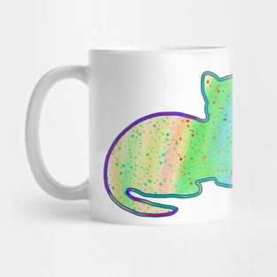 Neon cat Mug